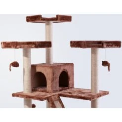 Frisco 72-in Large Base Faux Fur Cat Tree & Condo -Cat Supply Store 101809 PT2. AC SS1800 V1584452233