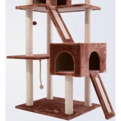 Frisco 72-in Large Base Faux Fur Cat Tree & Condo -Cat Supply Store 101809 PT4. AC SS1800 V1584452718