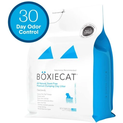 Boxiecat Premium Unscented Clumping Clay Cat Litter -Cat Supply Store 103571 MAIN. AC SS1800 V1646152312