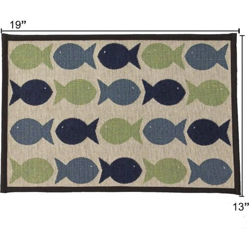 PetRageous Designs Kool Fishes Tapestry Mat -Cat Supply Store 105139 PT1. AC SS1800 V1628196072