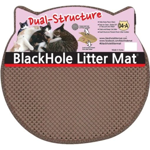 Moonshuttle Headshaped Blackhole Litter Mat -Cat Supply Store 109514 MAIN. AC SS1800 V1579640432