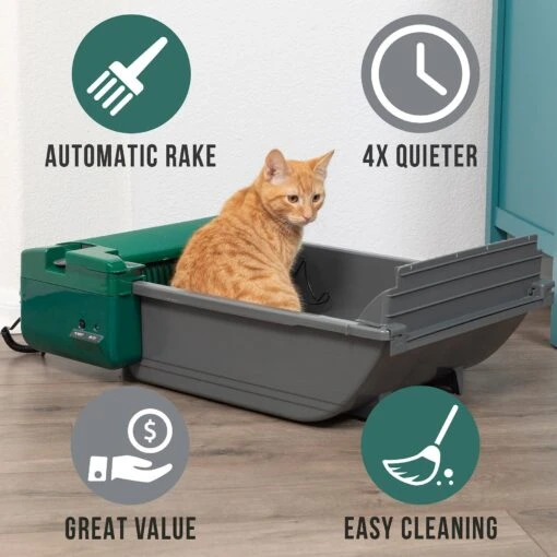 Pet Zone Smart Scoop Automatic Self-Cleaning Cat Litter Box -Cat Supply Store 115602 PT2. AC SS1800 V1622572973