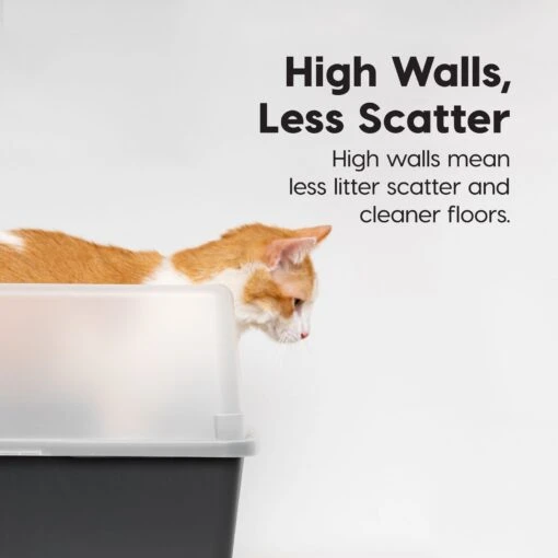 IRIS USA Open Top Litter Box With Scatter Shield & Scoop -Cat Supply Store 116462 PT4. AC SS1800 V1680811611