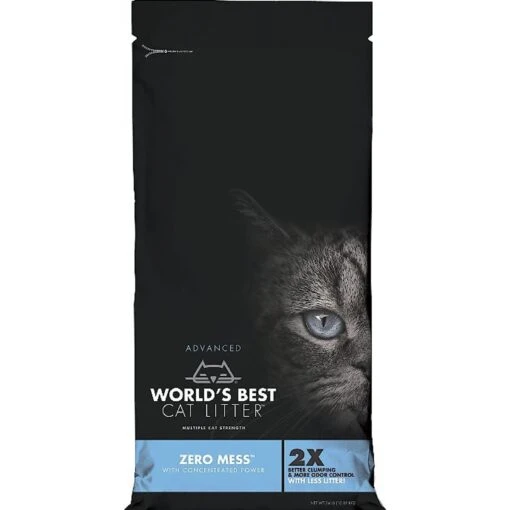 World's Best Zero Mess Unscented Clumping Corn Cat Litter -Cat Supply Store 125587 MAIN. AC SS1800 V1497272365