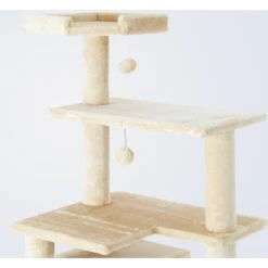 Frisco 78-in Faux Fur Cat Tree & Condo -Cat Supply Store 128068 PT4. AC SS1800 V1505930980