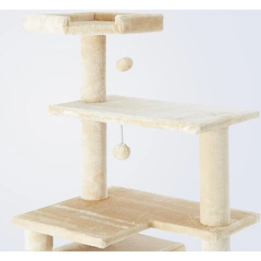 Frisco 78-in Faux Fur Cat Tree & Condo -Cat Supply Store 128068 PT4. AC SS1800 V1505930980