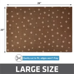 Drymate Protective & Decorative Cat Litter Mat, Brown Stripe, Large, 20-in X 28-in -Cat Supply Store 134957 PT4. AC SS1800 V1693244185