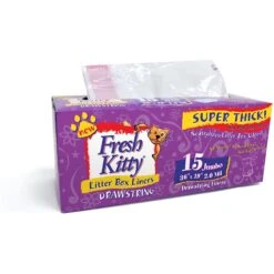 Fresh Kitty Jumbo Thick Litter Box Liners -Cat Supply Store 135384 PT2. AC SS1800 V1502919332