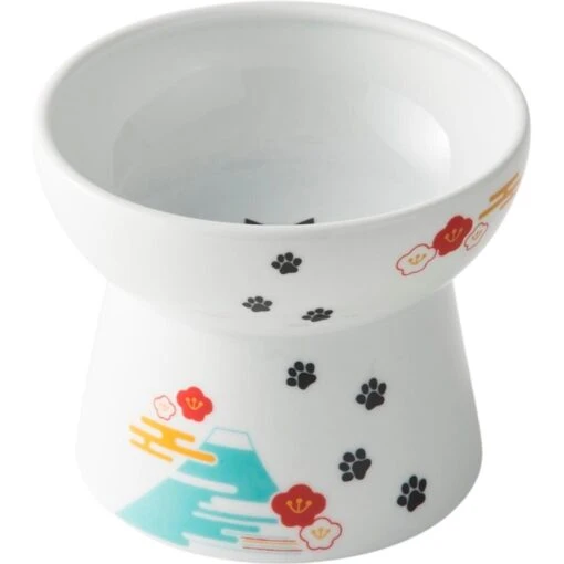 Necoichi Raised Cat Food Bowl, Fuji -Cat Supply Store 138931 PT1. AC SS1800 V1649347402