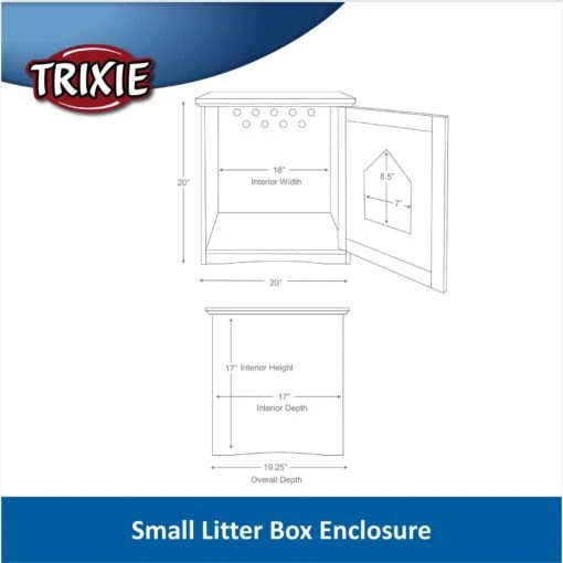 TRIXIE Wooden Cat Home & Litter Box Cover -Cat Supply Store 139642 PT2. AC SS1800 V1685977236