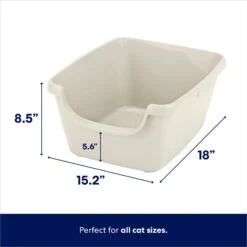 Frisco High Sided Cat Litter Box, Medium -Cat Supply Store 141369 PT1. AC SS1800 V1675279582