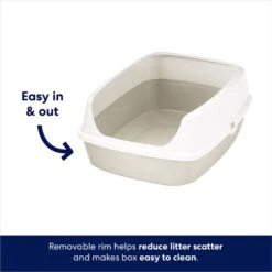 Frisco Open Top Cat Litter Box With Rim, Large -Cat Supply Store 141378 PT2. AC SS1800 V1675279932