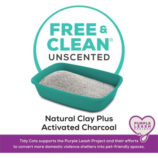 Tidy Cats Free & Clean Unscented Clumping Clay Cat Litter -Cat Supply Store 141397 PT3. AC SS1800 V1701880989