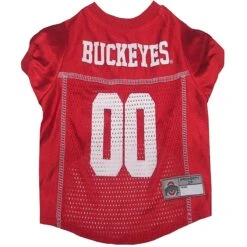 Pets First NCAA Dog & Cat Jersey, Ohio State Buckeyes -Cat Supply Store 142138 PT7. AC SS1800 V1565115722