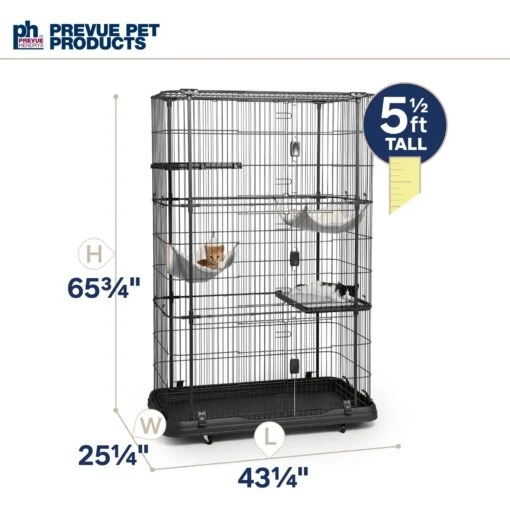 Prevue Pet Products Premium Cat Cage Playpen -Cat Supply Store 143766 PT6. AC SS1800 V1678976391