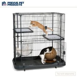 Prevue Pet Products Deluxe Cat Cage Playpen -Cat Supply Store 143768 PT7. AC SS1800 V1670259595