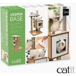 Vesper Base 32-in Modern Cat Tree & Condo -Cat Supply Store 154196 PT6. AC SS1800 V1627690307