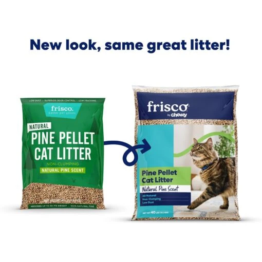 Frisco Pine Pellet Unscented Non-Clumping Wood Cat Litter -Cat Supply Store 161458 PT1. AC SS1800 V1657656016