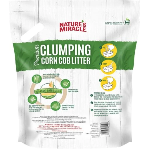 Nature's Miracle Premium Scented Clumping Corn Cat Litter -Cat Supply Store 164687 PT1. AC SS1800 V1701114798