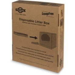 PetSafe Disposable Collapsible Litter Box With ScoopFree Crystal Litter -Cat Supply Store 166221 PT8. AC SS1800 V1700155519