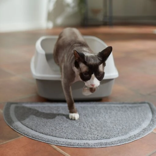 Frisco Half Moon Cat Litter Mat -Cat Supply Store 166302 PT3. AC SS1800 V1675280727