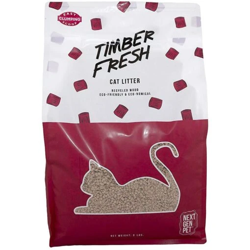 Next Gen Pet Products Timber Fresh Unscented Clumping Wood Cat Litter -Cat Supply Store 167679 MAIN. AC SS1800 V1556122731