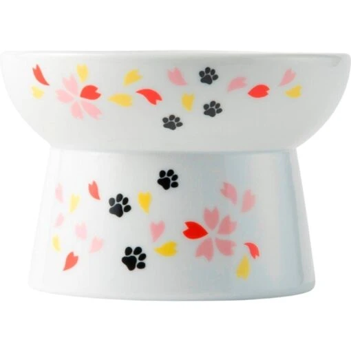 Necoichi Raised Cat Food Bowl, Sakura -Cat Supply Store 169391 PT2. AC SS1800 V1649358119