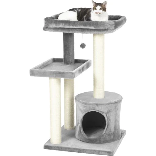 Frisco 42-in Heavy Duty Faux Fur Cat Tree & Condo -Cat Supply Store 169398 PT5. AC SS1800 V1584453369