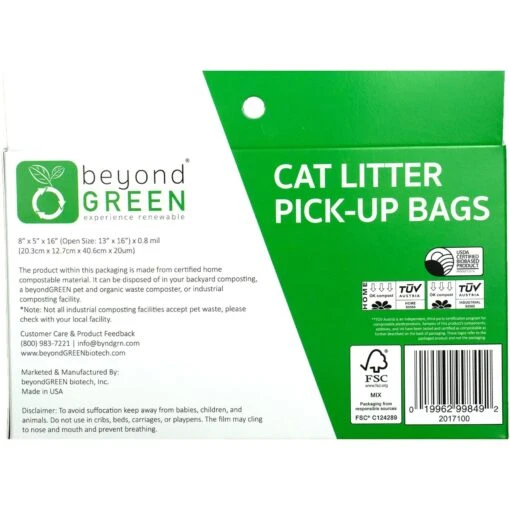 BeyondGREEN Plant-Based Cat Litter Waste Bags -Cat Supply Store 172572 PT2. AC SS1800 V1702062098