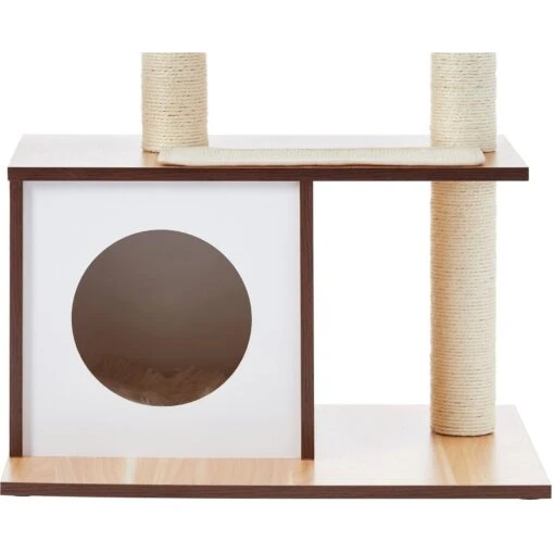 Frisco 28.5-in Modern Cat Tree & Condo -Cat Supply Store 177907 PT2. AC SS1800 V1584452299