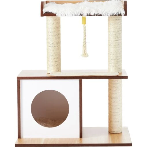 Frisco 28.5-in Modern Cat Tree & Condo -Cat Supply Store 177907 PT3. AC SS1800 V1584452593