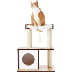 Frisco 28.5-in Modern Cat Tree & Condo -Cat Supply Store 177907 PT4. AC SS1800 V1584453118