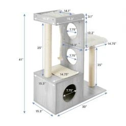 Frisco Modern Cat Tree & Condo -Cat Supply Store 177914 PT1. AC SS1800 V1584452227