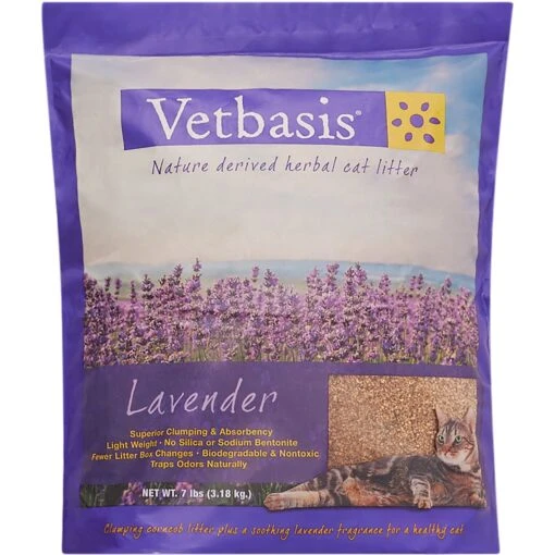 Vetbasis Herbal Lavender Scented Clumping Corn Cat Litter -Cat Supply Store 178316 MAIN. AC SS1800 V1680789623