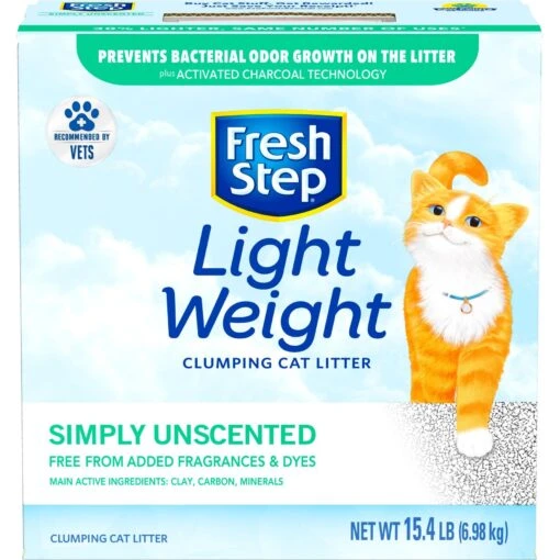 Fresh Step Lightweight Simply Unscented Clumping Clay Cat Litter -Cat Supply Store 179542 PT6. AC SS1800 V1695149066