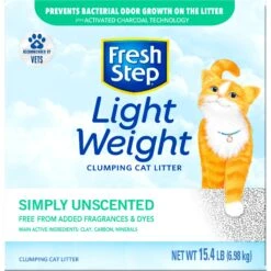 Fresh Step Lightweight Simply Unscented Clumping Clay Cat Litter -Cat Supply Store 179542 PT8. AC SS1800 V1695138516