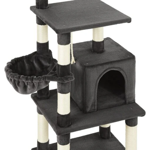 Frisco 59-in Faux Fur Cat Tree & Condo -Cat Supply Store 180387 PT4. AC SS1800 V1584453197