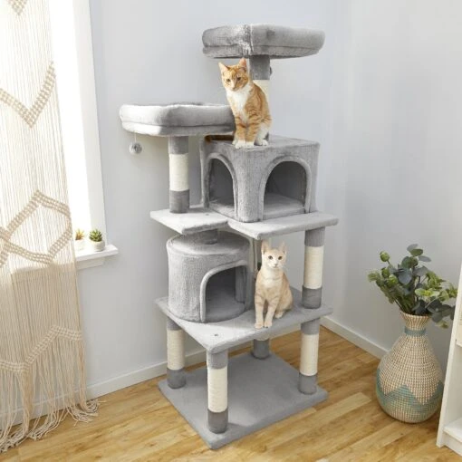 Frisco 61-in Faux Fur Cat Tree & Condo -Cat Supply Store 180395 MAIN. AC SS1800 V1584451607