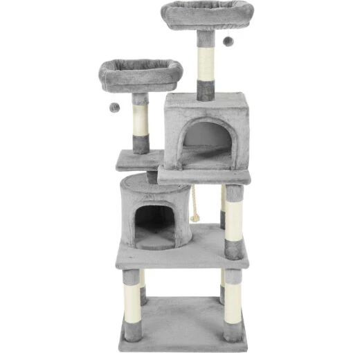 Frisco 61-in Faux Fur Cat Tree & Condo -Cat Supply Store 180395 PT4. AC SS1800 V1584453066