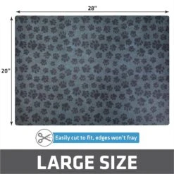 Drymate Protective & Decorative Cat Litter Mat, Paw Dots, Large, 20-in X 28-in -Cat Supply Store 181538 PT5. AC SS1800 V1689627151