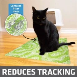 Drymate Protective & Decorative Cat Litter Mat, Surf Green, Large, 20-in X 28-in -Cat Supply Store 181542 PT2. AC SS1800 V1689627233