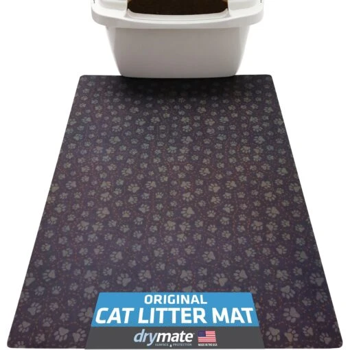 Drymate Protective & Decorative Cat Litter Mat, Paw Path Tan, Large, 20-in X 28-in -Cat Supply Store 181546 MAIN. AC SS1800 V1689614717