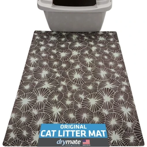 Drymate Protective & Decorative Cat Litter Mat, Kahopo Grey, Large, 20-in X 28-in -Cat Supply Store 181548 MAIN. AC SS1800 V1692973490