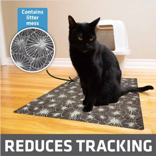 Drymate Protective & Decorative Cat Litter Mat, Kahopo Grey, Large, 20-in X 28-in -Cat Supply Store 181548 PT2. AC SS1800 V1690999902