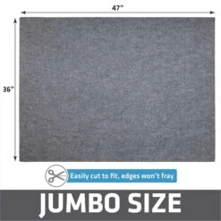 Drymate Jumbo Ridged Cat Litter Trapping Mat, Grey, 36-in X 47-in -Cat Supply Store 181552 PT4. AC SS1800 V1689626741