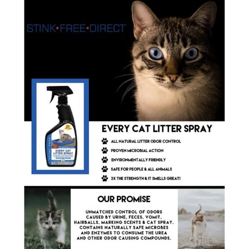 Stink Free Every Cat Litter Spray -Cat Supply Store 183780 pt2. AC SS1800 V1567708320