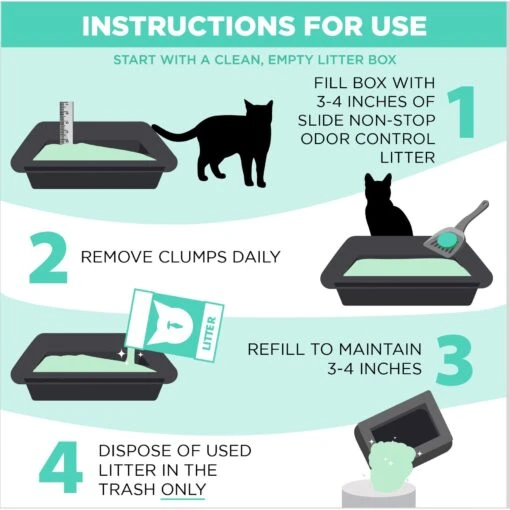 Arm & Hammer Litter SLIDE Easy Clean-Up Clumping Cat Litter Non-Stop Odor Control With 10 Days Of Odor Control -Cat Supply Store 184408 PT7. AC SS1800 V1663797711