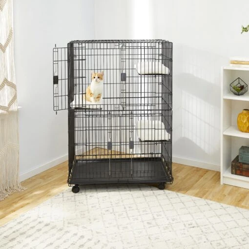 Frisco Collapsible Wire Cat Cage Playpen -Cat Supply Store 185867 Main. AC SS1800 V1575993191