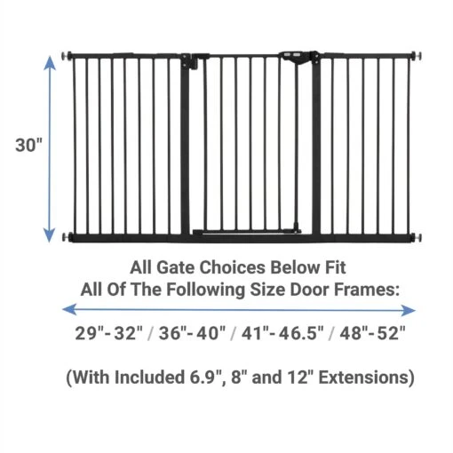 Frisco Steel Extra Wide Auto-Close Dog Gate -Cat Supply Store 186823 PT1. AC SS1800 V1599276995