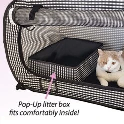 Necoichi Portable Stress Free Cat Cage & Litter Box Set -Cat Supply Store 187416 PT1. AC SS1800 V1627686388